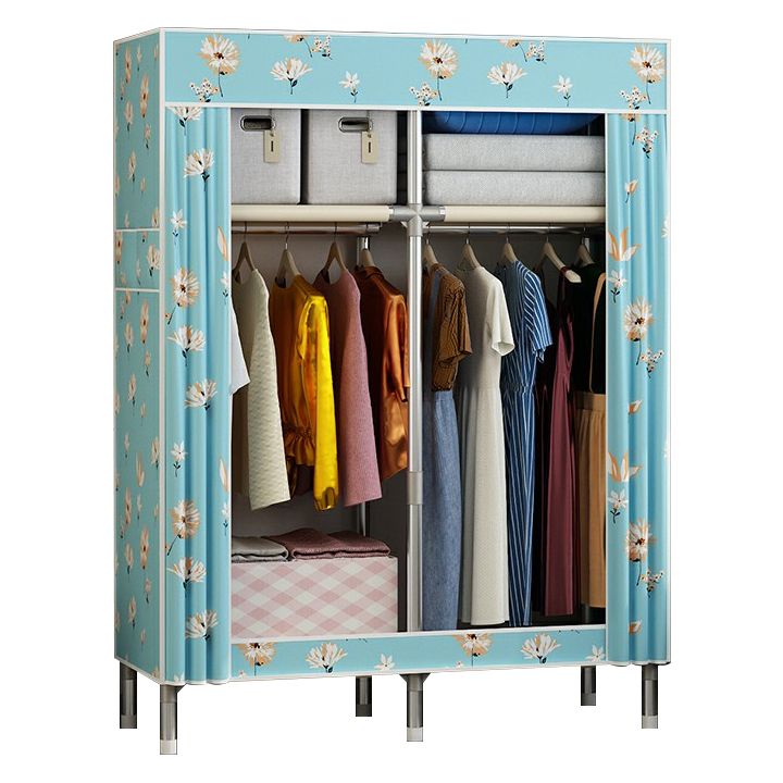 Contemporary Wardrobe Closet with Legs Metal Wardrobe Cabinet