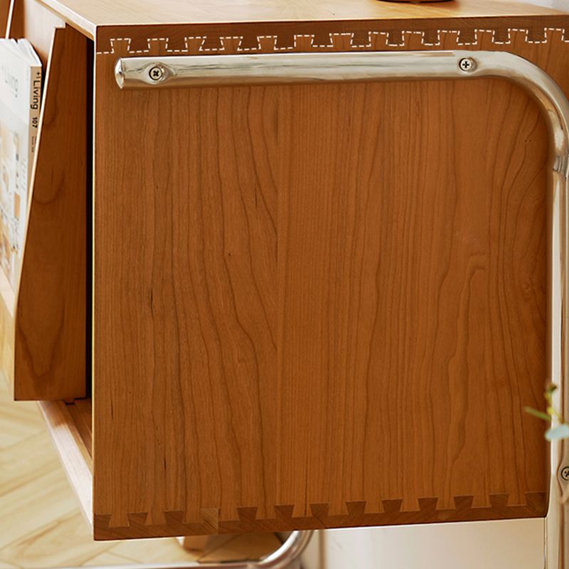 Modern Closed Back Standard Bookshelf Wooden Bookcase with Shelves