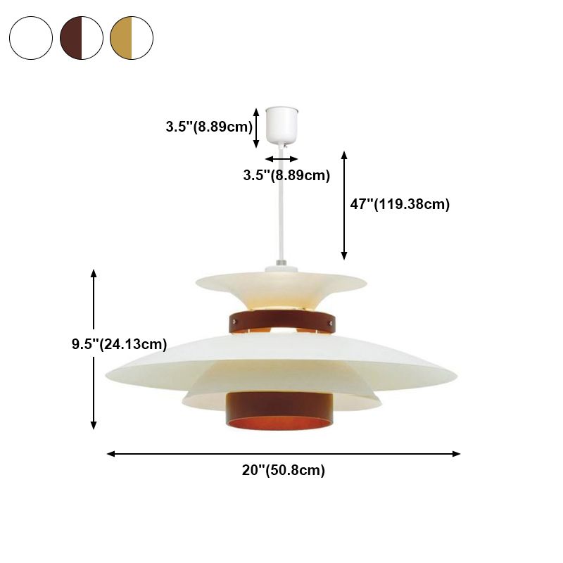 Moderne stijl hangend licht metaal hangend verlichtingsarmatuur voor zitkamer