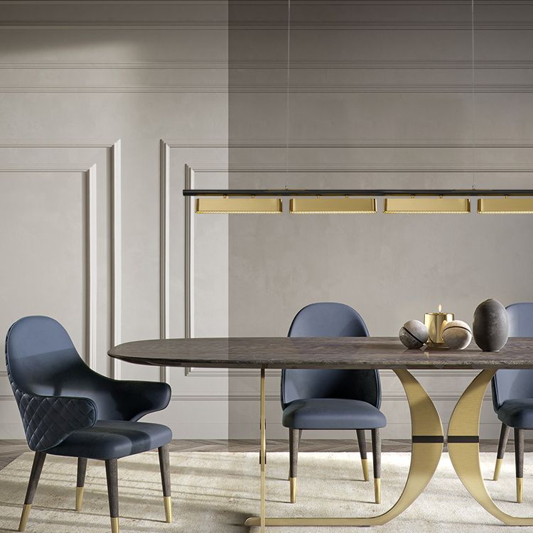 Estilo moderno lineal colgante de metal ligero liviano