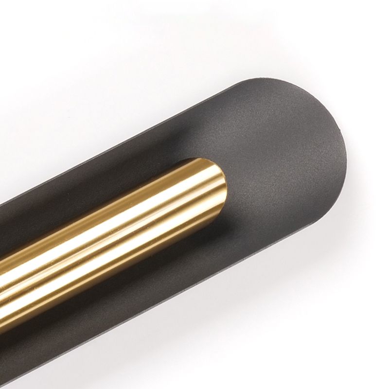 Stile moderno Black Metal Flush Mount Wall Sconce Sconce Geometrica Accensione murale per soggiorno per soggiorno