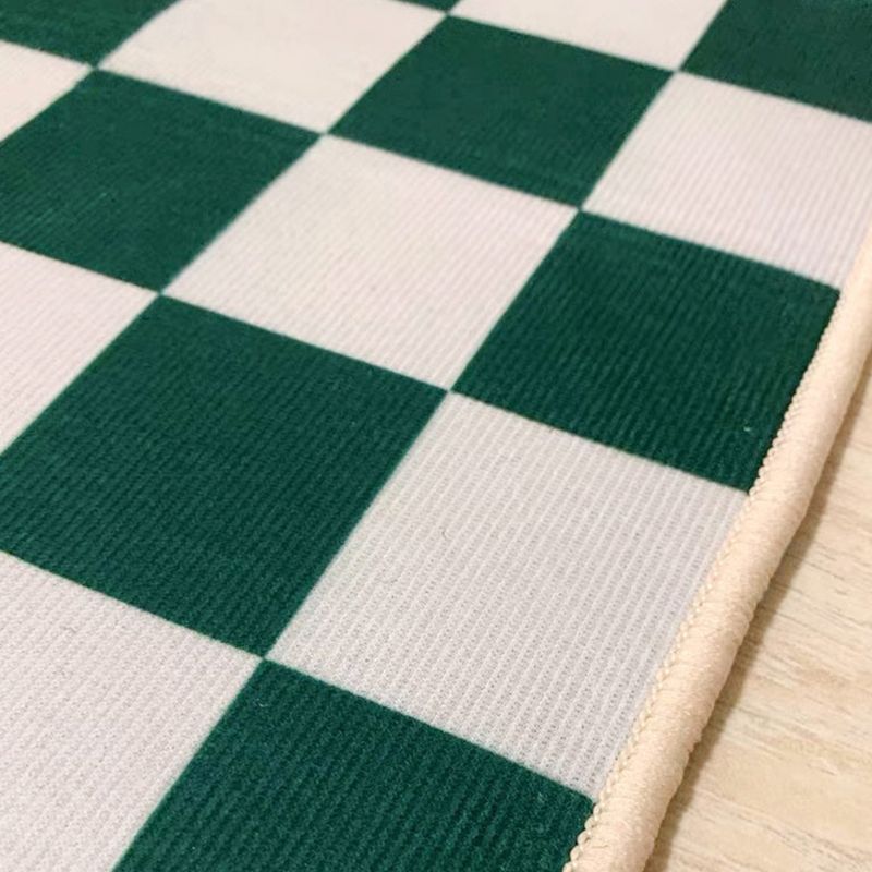 Simple Checkered Pattern Carpet Polyester Indoor Rug Pet Friendly Area Rug for Home Decoration
