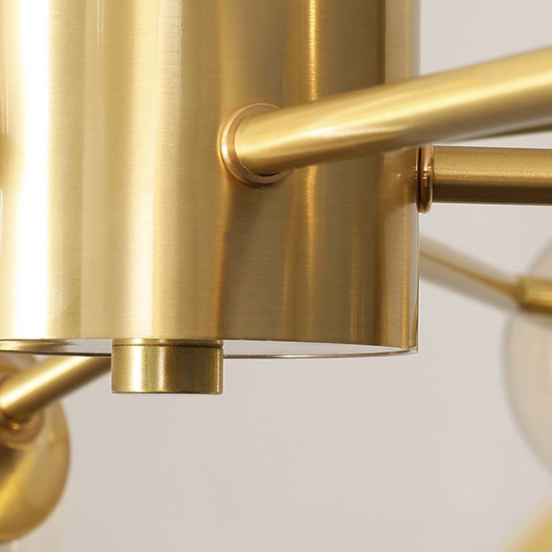 Globe Metal kroonluchter lichtglasschaduw moderne suspensie hanglamp