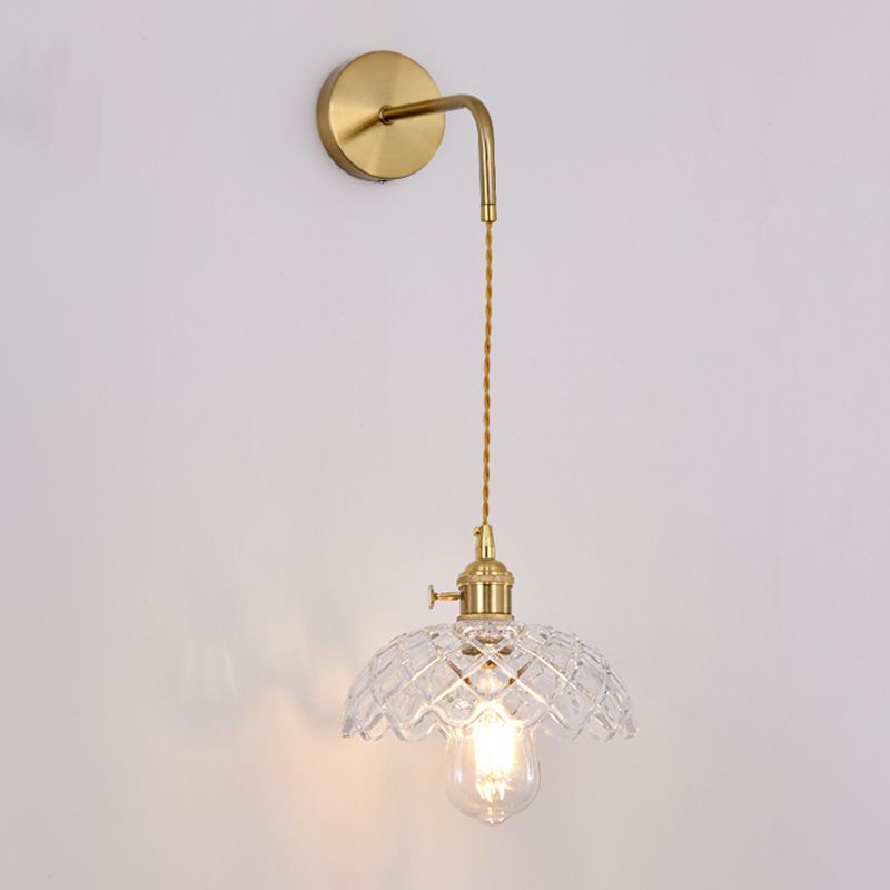 Geometric Wall Lighting Fixtures Modern Style Glass 1 Light Wall Lighting