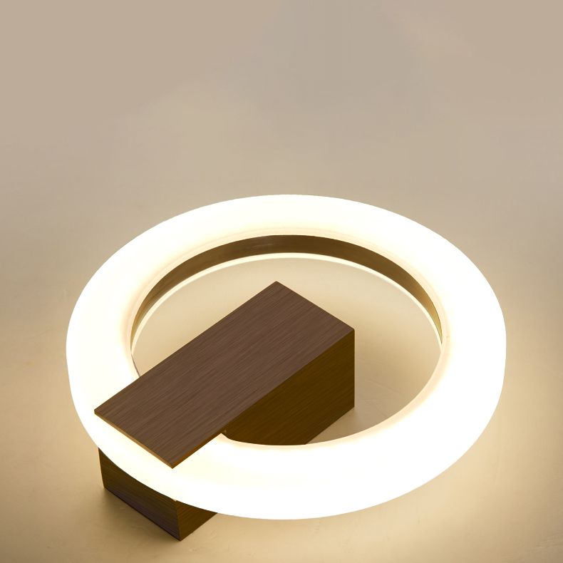 Modernism Circle LED Flush Mount Metal Ceiling Light Fixture for Hallway