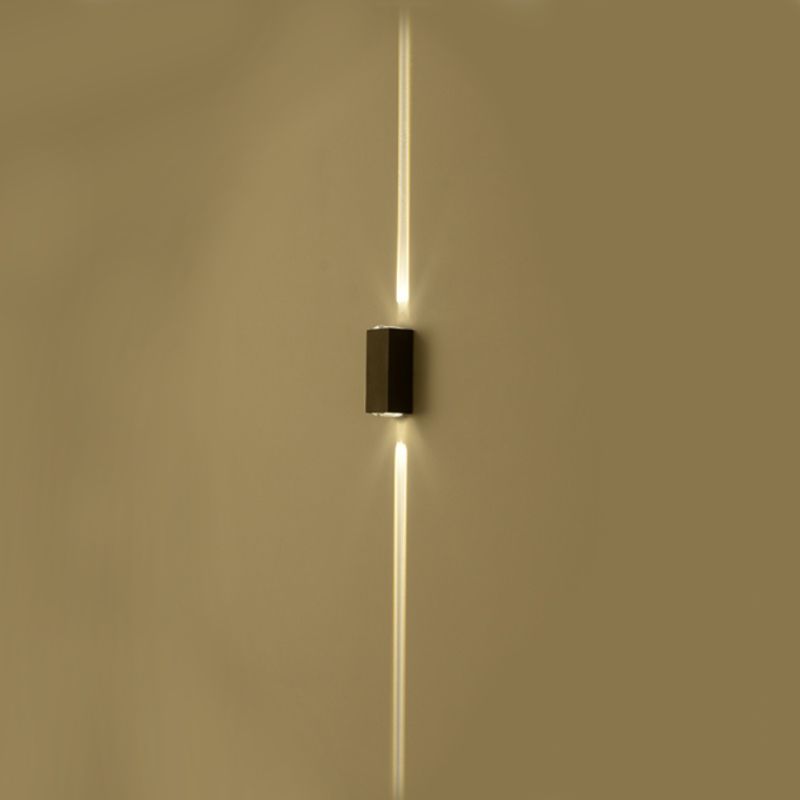 Modern Concise LED Waterproof Wall Lamp Aluminium Rectangular Spotlight for Exterior Spaces