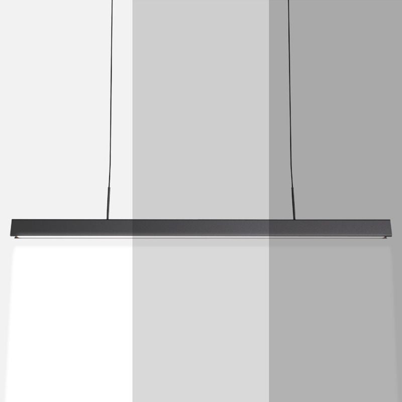 Rectangle moderne LED ISLAND lampe à tête de la lampe de restaurant à tête avec une teinte acrylique