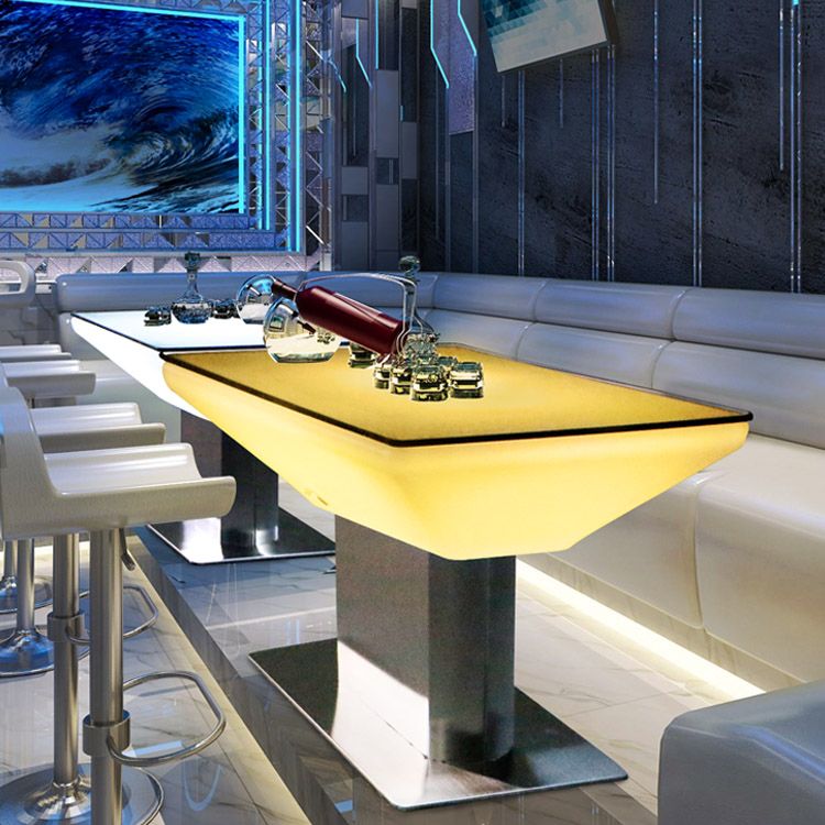 Polyethylene Square Table Industrial Style Restaurant Nightclub Bar Table