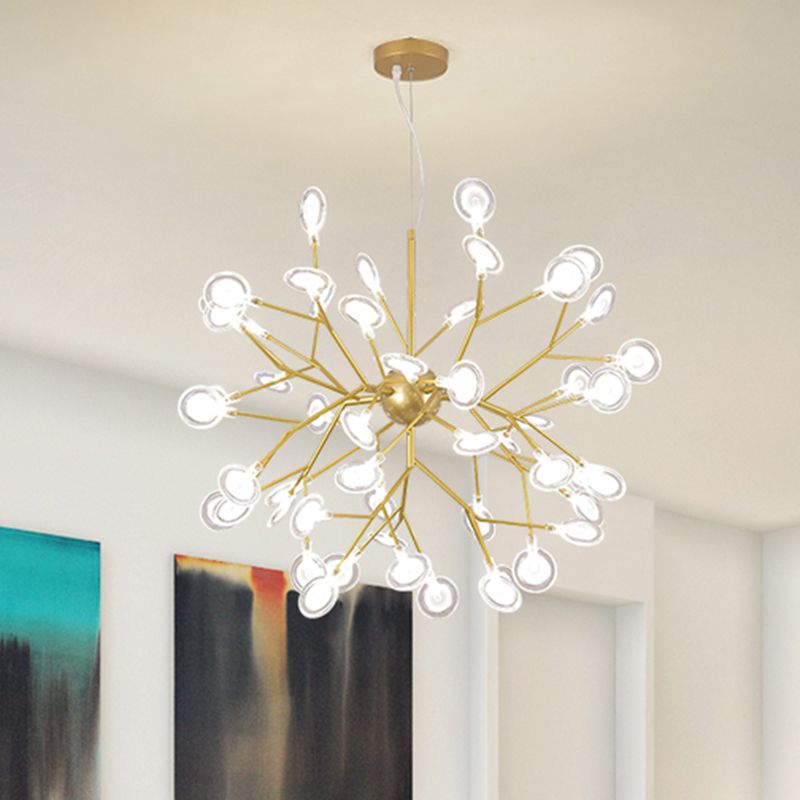Sputnik Firefly LED Suspension Light Minimalist Acrylic Bedroom Chandelier Lighting