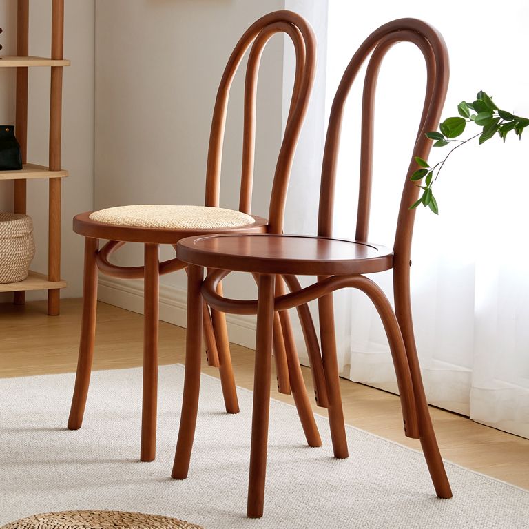 Les chaises contemporaines en hêtre massif ont placé les chaises de salle à manger de cuisine arrière de Windsor