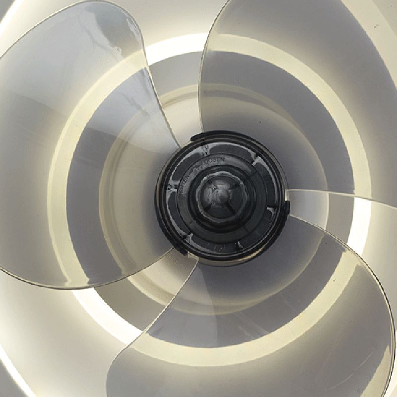 Metal Round Ceiling Fan Lights Modern Style 2 Lights Flush Mount Lamp