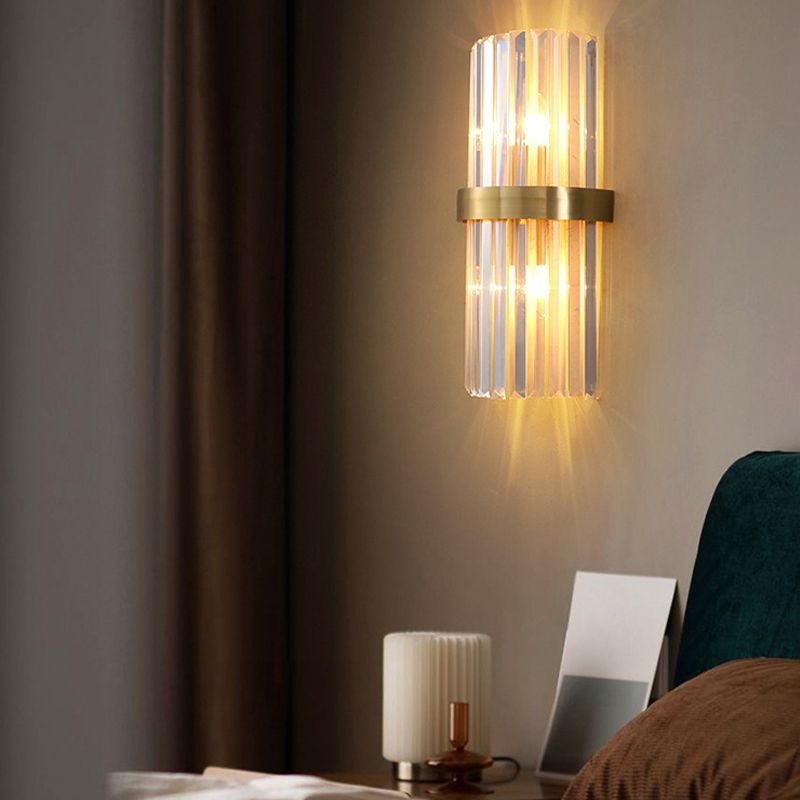 Kristallgeometrischer Schatten 2 Leichter Wandleuchten moderner Wandmontageleuchte in Gold