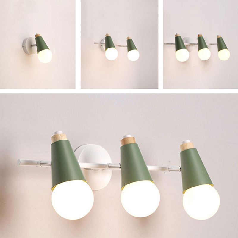 Multi Lights Geometric Wall Lights Modern Style Metal Wall Lighting Fixtures