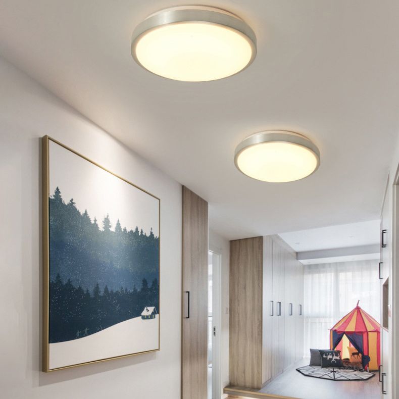 1-Flush ronde Mount Ceiling Lighting Fixture Modern Style Acrylique Led Flush Light