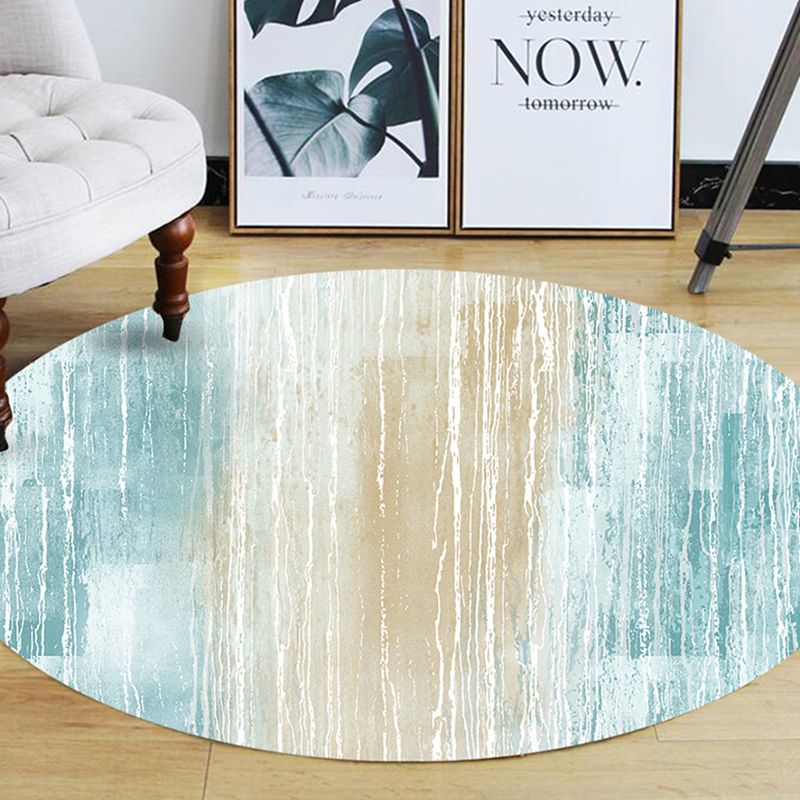 Stylish Modern Carpet Polyester Geometric Pattern Area Rug Non-Slip Backing Rug for Home Decor