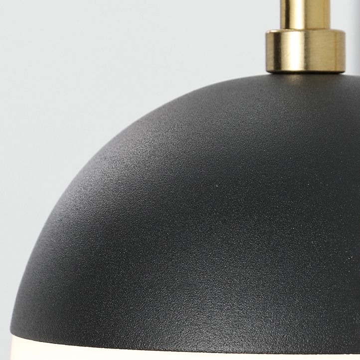 Glass Black and Gold Wall Lamp in Modern Simplicity Iron Globe Wall Light for Interior Spaces