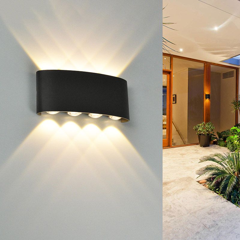 Nordic Style Iron Wall Light Modern Waterproof LED Wall Lamp for Corridor