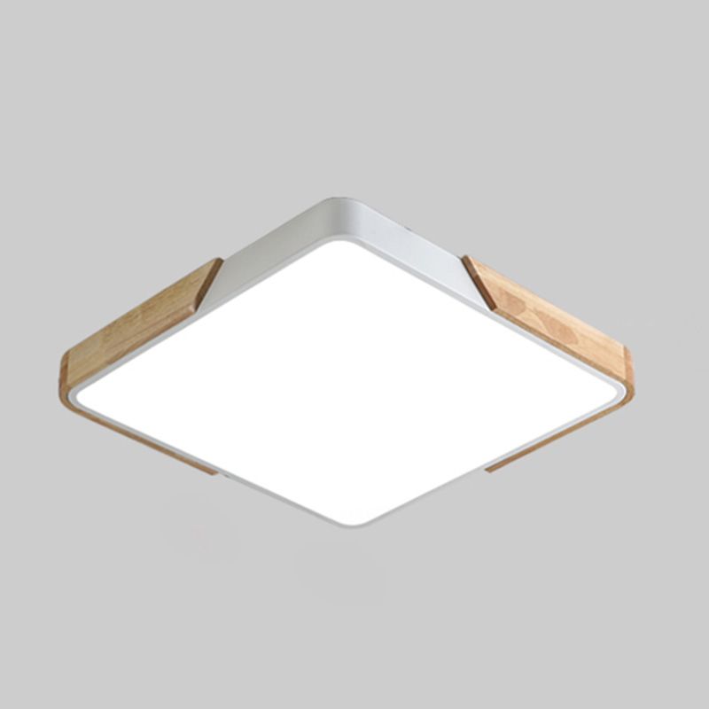 Plafonnier LED de Style macaron moderne, montage encastré géométrique en fer pour chambre à coucher
