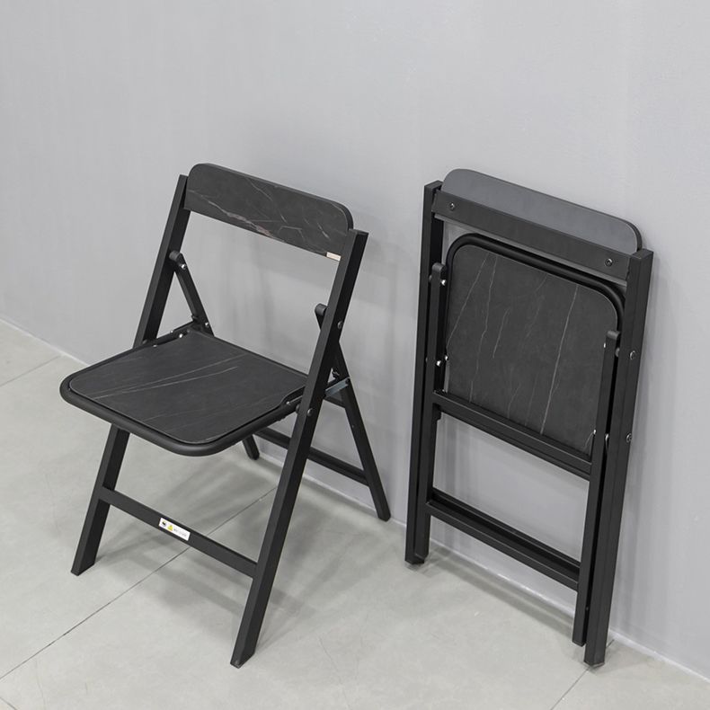 Modern 1/2/5/7 Pieces Foldable Dinette Set Black Wood Dining Table Set for Kitchen