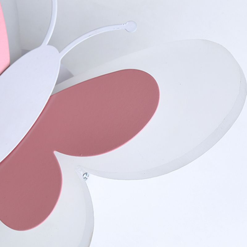 Unique Shape Metal Wall Sconce Kid Style 2 Lights Wall Mount Lighting