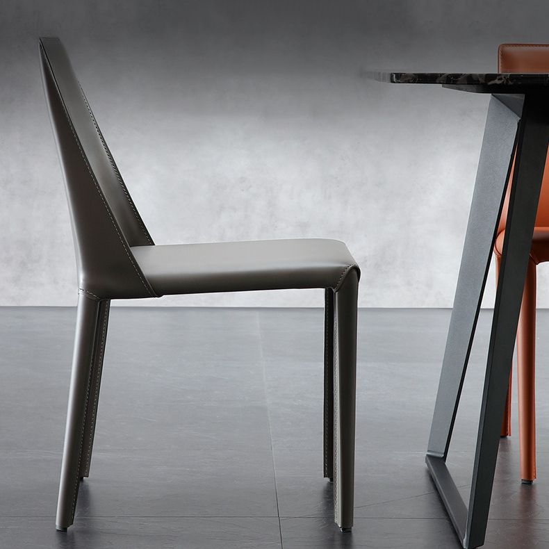 Cuisine contemporaine en métal dinant la chaise latérale solide arrière dinant la chaise latérale