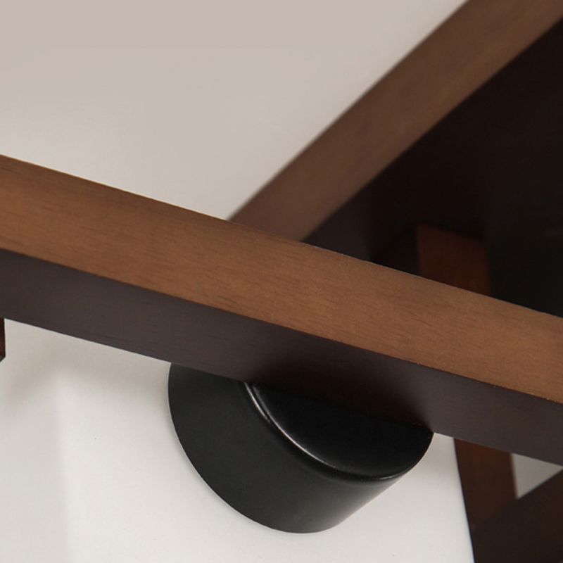 Modern Style Ball Shape Flush Mount Wood Ceiling Light in Brown for Living Room