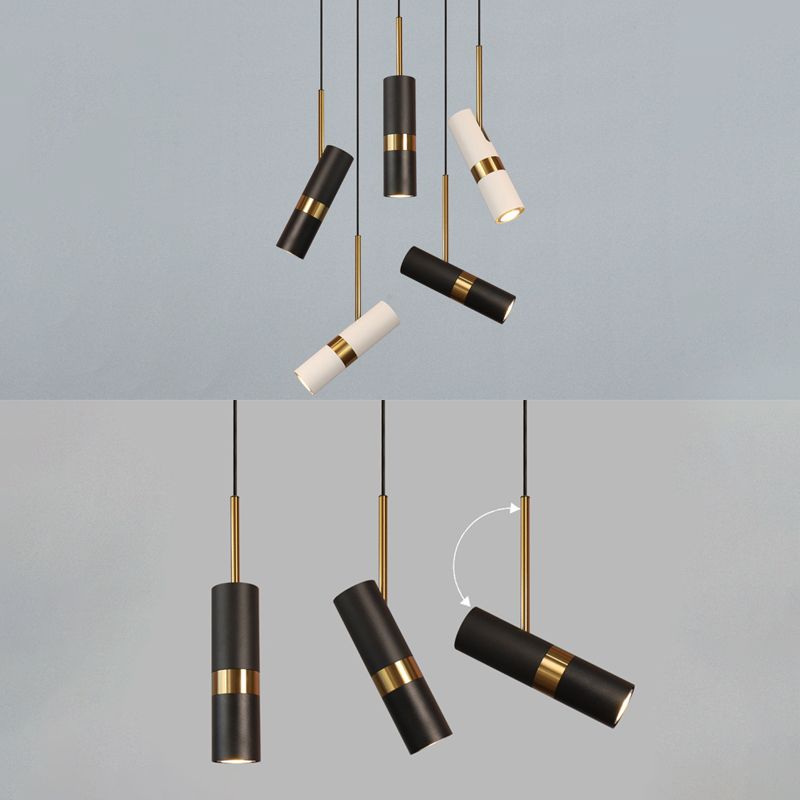 1 éclairage pendentif à cylindre léger