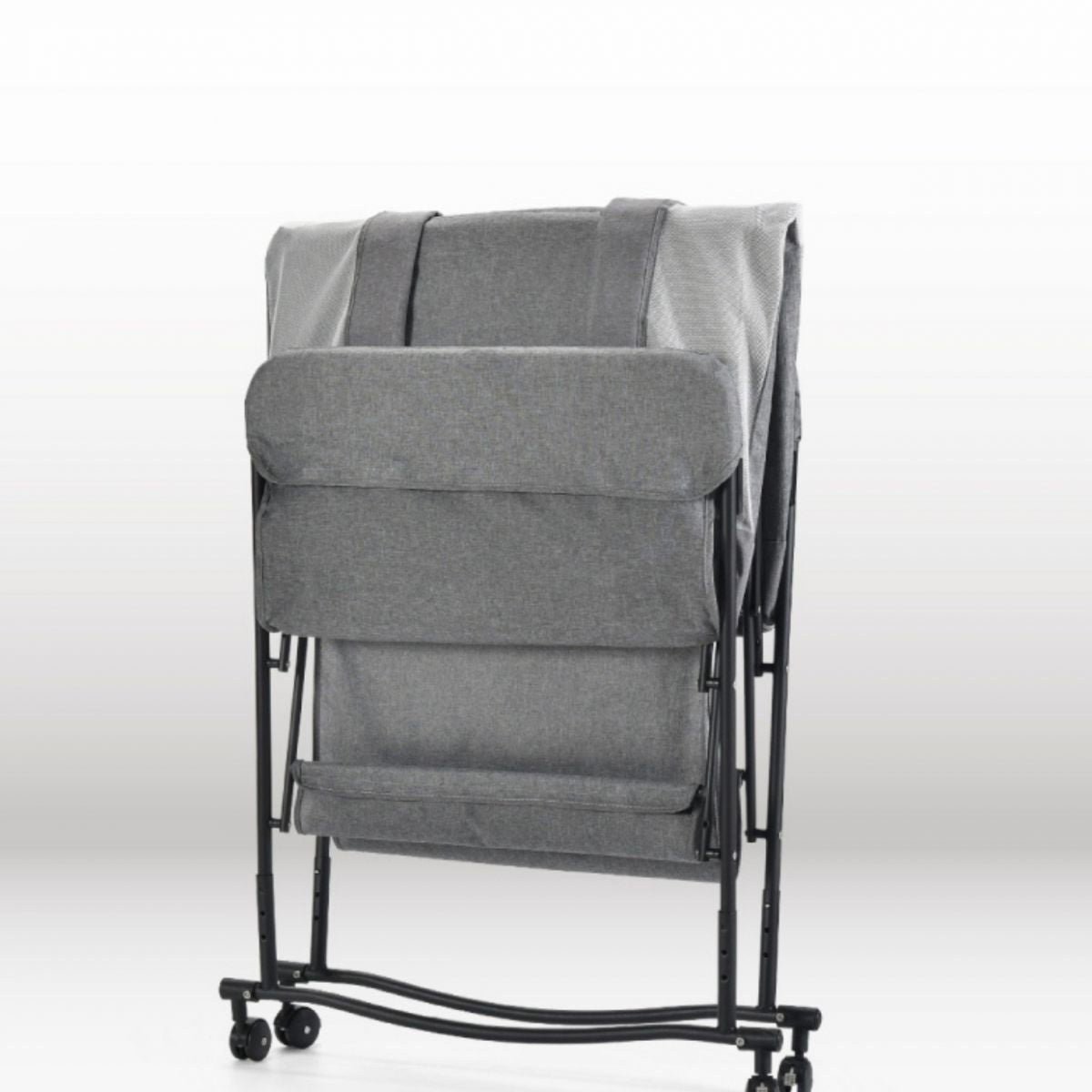 Metal Rectangle Bedside Crib Gliding and Rocking Crib Cradle for Baby