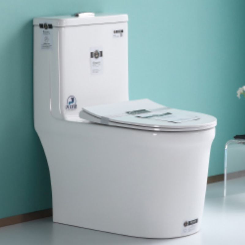 Modern Ceramic White Flush Toilet Floor Mounted Urine Toilet for Bathroom