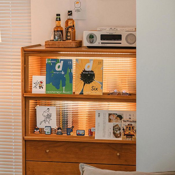 Solid Wood Storage Chest Dresser Modern Dresser without Mirror