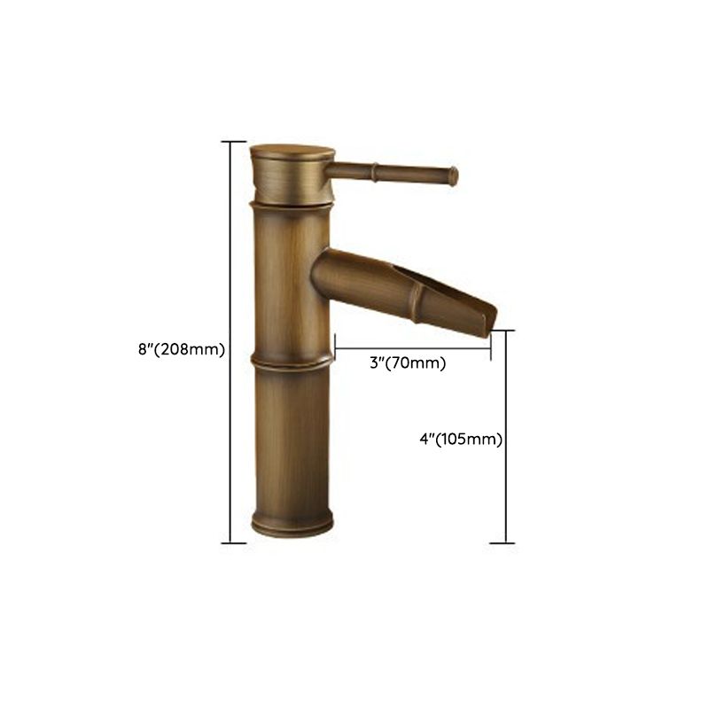Farmhouse Style Vessel Sink Bathroom Faucet Circular Brass Faucet