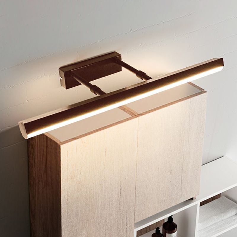 Acrylic Bar Shaped Vanity Lamp Modern Adjustable LED Wall Mounted Lighting for Bath