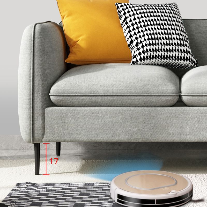 29.92 " H Contemporary 3-seater Cotton Blend Square Arm Sofa