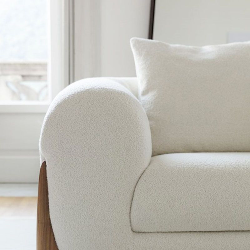 Contemporary Sofa Tuxedo Arm Tight Back Sofa for Living Room