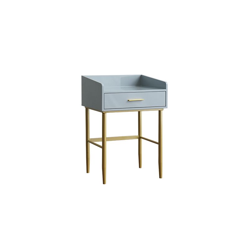 Wooden Vanity Set with 1 Drawer Luxurious Make-up Vanity in White/Grey