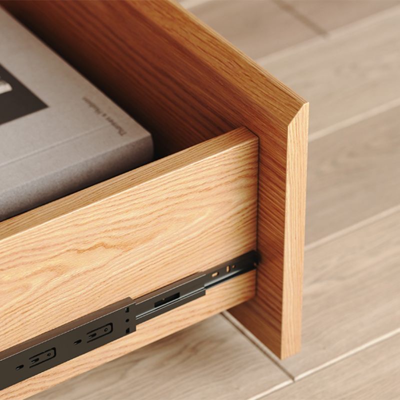 Contemporary Oak With Drawer Natural Mirror Bedroom Dressing Table