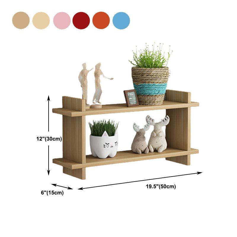 11.8" H Modern Floating Bookshelf Manufactured Wood Bookcase
