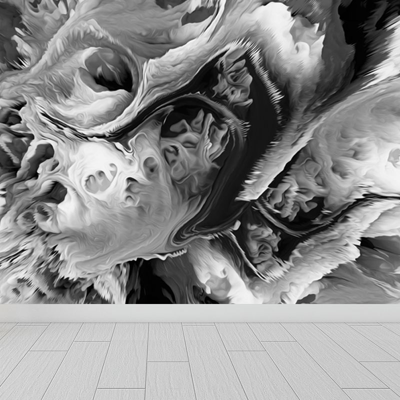 Large Burst Painting Mural Wallpaper Modern Enchanting Abstract Wall Covering in Multi Color