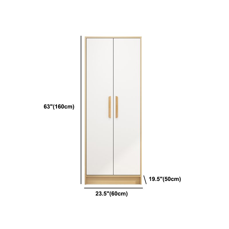 Light Wood Finish Cabinet for Bedroom Contemporary Engineered Wood Storage Cabinet