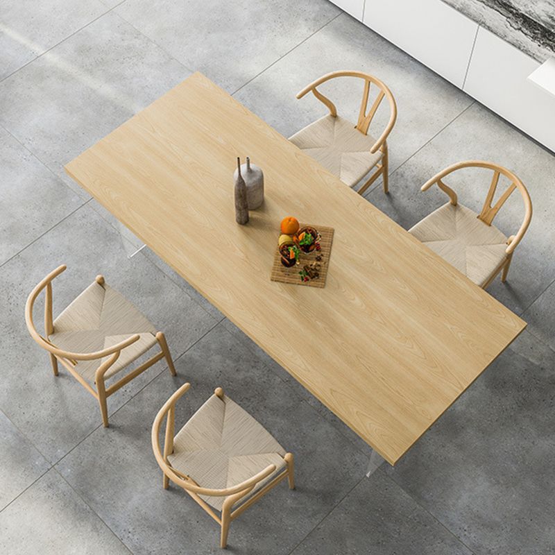 Traditional 1/2/5 Pieces Furniture Solid Wood Rectangle Dining Table Set for Home