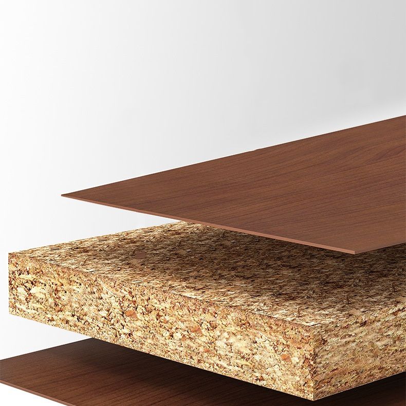 Modern Style Open Bookshelf Wooden Shelf Bookcase with Caster Wheels