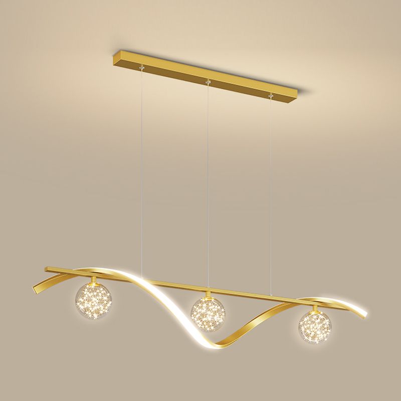 Luminaires d'éclairage de l'île sphérique modernes