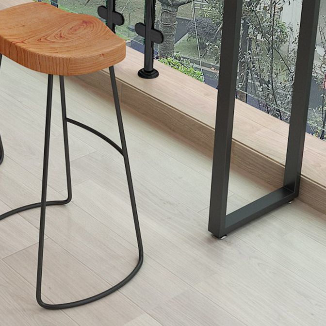 1/2/4 Pieces Industrial Rectangle Pub Table Set Wooden Counter Table with Backless Stools