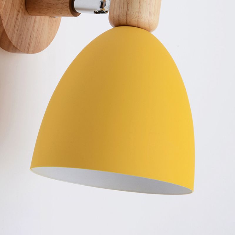 Metal Wall Lights Modern Macaron Style 1 Light Wall Sconce for Living Room