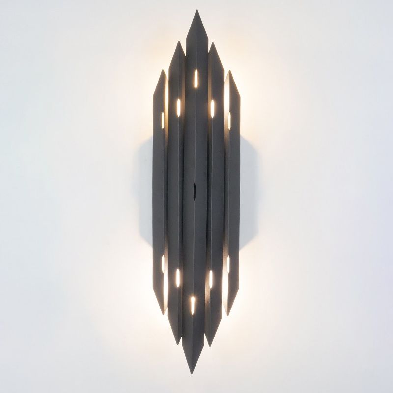 Stile moderno Black Metal Flush Mount Wall Sconce Sconce Geometrica Accensione murale per soggiorno per soggiorno