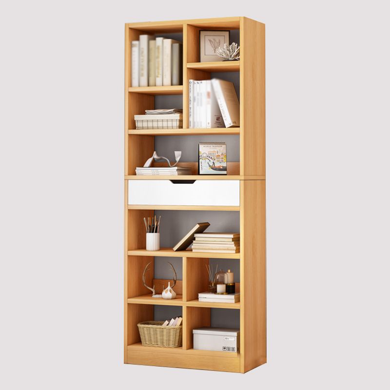 Libreria etagere scandinava in legno fabbricato verticale con cassetto