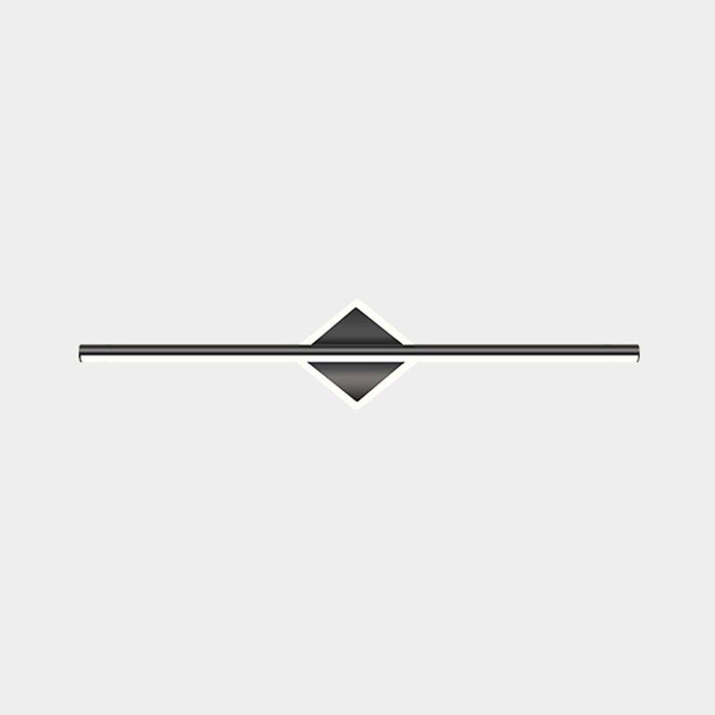 Stile moderno a forma lineare murale sconce metallo 2 luce sconde per bagno