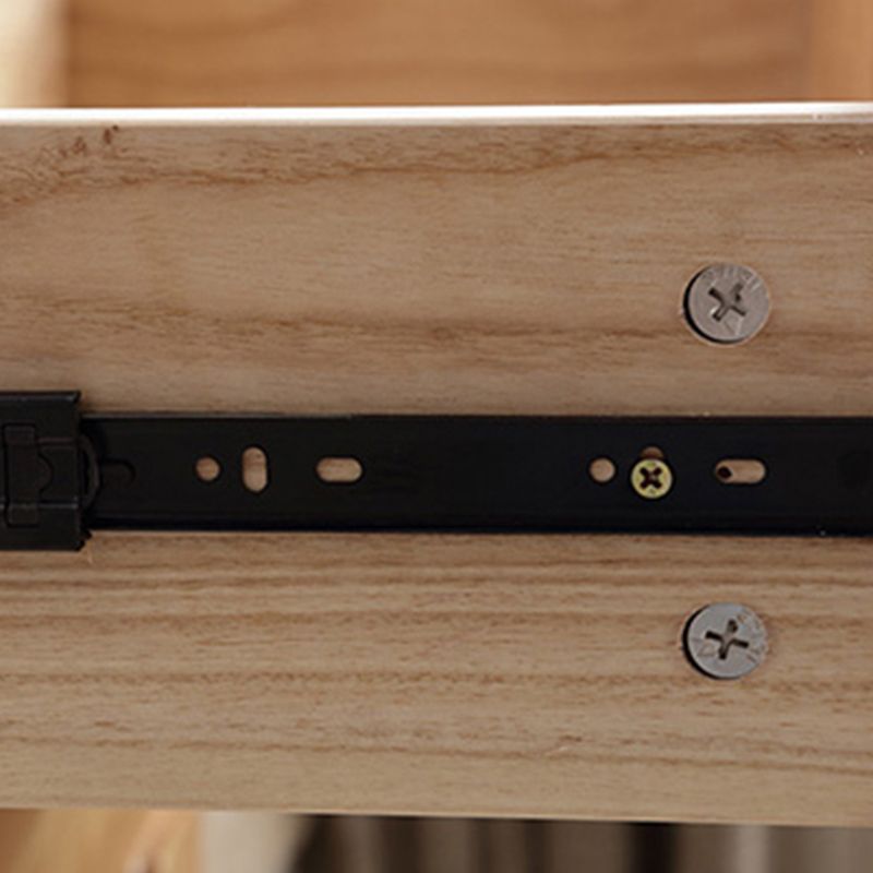 Rubber Wood Contemporary Chest Bedroom Storage Chest with Drawers