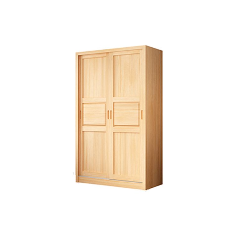 Modern Wardrobe Armoire Solid Wood Wardrobe Cabinet with Doors
