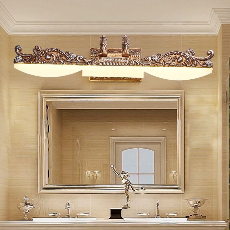 Slim Lineal Splique Simple acrílico Batio LED LEACHING de tocador de tocador